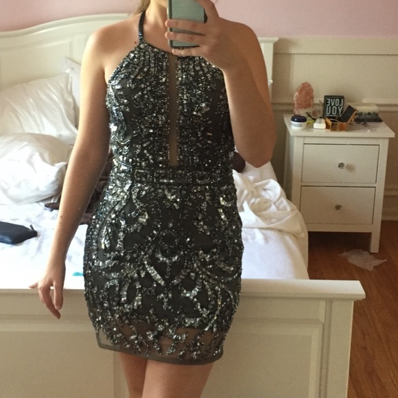PRIMAVERA 4 HOMECOMING DRESS SHORT SEQUIN SPARKLY - Picture 8 of 8